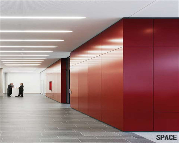 三水挂板隔断墙，金属挂板隔断